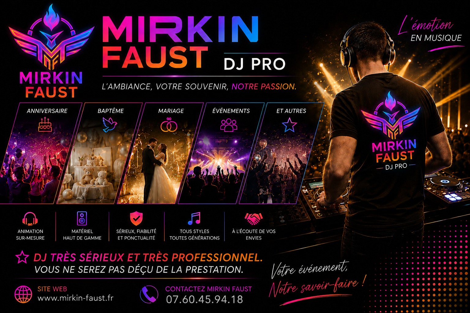 Présentation Mirkin Faust DJ Pro